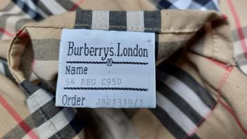 Burberry vintage regenjas - heren T54  beschikbaar voor biedingen