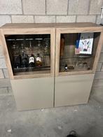 IKEA besta drankkast met inlegstukken, Huis en Inrichting, Kasten | Vitrinekasten, Ophalen, 100 tot 150 cm, Met hangruimte, 100 tot 150 cm