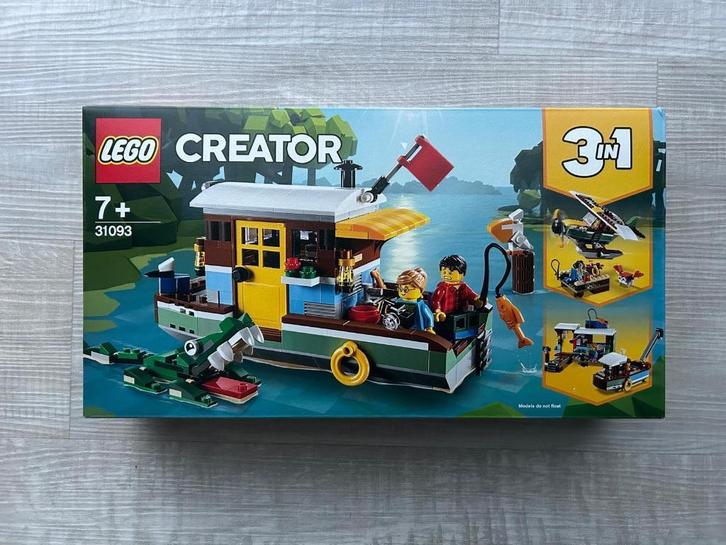 3-in-1 Riverside Houseboat 31093 Lego Boothuis, Kinderen en Baby's, Speelgoed | Duplo en Lego, Nieuw, Lego, Complete set, Ophalen of Verzenden