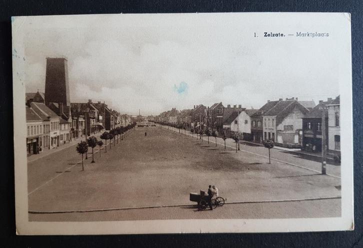 Zelzate Marktplaats, Verzamelen, Postkaarten | België, Gelopen, Oost-Vlaanderen, 1940 tot 1960, Ophalen of Verzenden