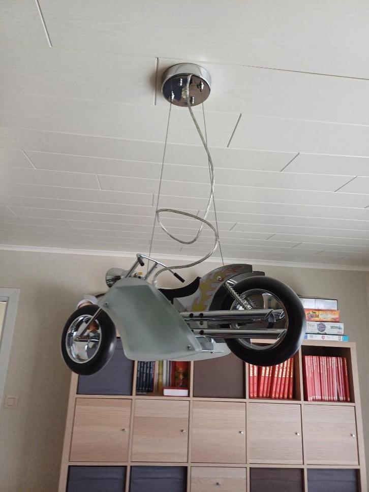 hanglamp motor, Huis en Inrichting, Lampen | Hanglampen, Gebruikt, Glas, Kunststof, Metaal, Ophalen