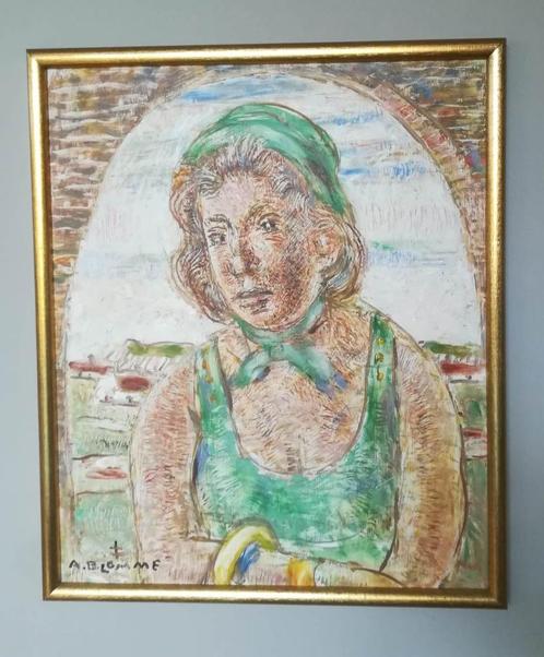 Schilderij Alfons Blomme, Antiek en Kunst, Kunst | Schilderijen | Klassiek, Ophalen