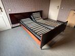 Bedframe met verstelbare lattenbodems, Huis en Inrichting, Slaapkamer | Bedden, Ophalen, Tweepersoons, Hout, Verstelbaar