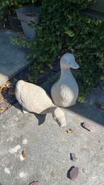 Twee eenden in beton, Tuin en Terras, Tuinbeelden, Ophalen, Zo goed als nieuw, Beton, Dierenbeeld