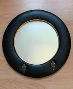 Ronde vintage retro spiegel met haakjes, Ophalen, Rond