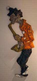 Vintage muurplaquette clown "Bayer", Ophalen of Verzenden