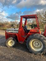 Terrein  heftruck met vorkenbord en lepels, Ophalen