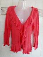 Soon : roze - rood zomerse vest , open cardigan gilet , mt S, Ophalen of Verzenden, Zo goed als nieuw, Soon, Maat 36 (S)