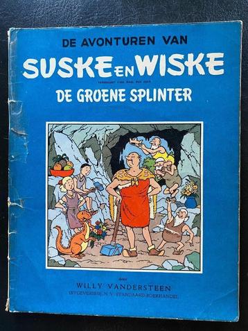 SUSKE EN WISKE - BLAUWE REEKS -  De groene splinter beschikbaar voor biedingen