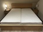 MALM (Ikea) Hoog bedframe, 180x200 cm, Huis en Inrichting, Ophalen, Verstelbaar, Beige, MALM (Ikea)