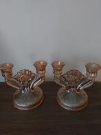 Paar dubbele kandelaars, Antiek en Kunst, Ophalen of Verzenden