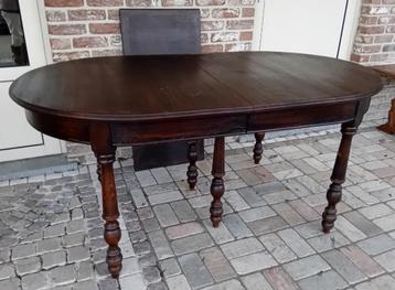 antieke ovalen tafel, Ophalen