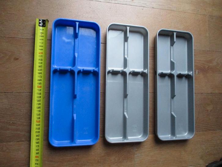 drie lade organizers van Lontarelli voor bestek, Bricolage & Construction, Casiers & Boîtes, Utilisé, Autres types, Enlèvement ou Envoi