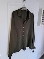 Bijna nieuwe kaki damesbloes XL.(44/46), Kleding | Dames, Blouses en Tunieken, Ophalen of Verzenden
