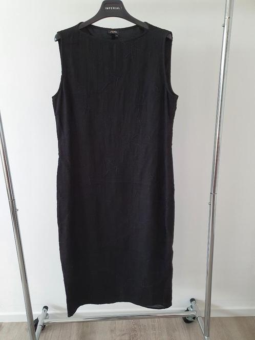 Zwarte jurk  Alma It 44 of B 40/ FR 42, Kleding | Dames, Jurken, Zwart, Onder de knie, Ophalen of Verzenden