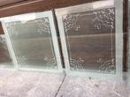 12 stuks antiek geëtst glas uit oud herenhuis, Ophalen, Zo goed als nieuw