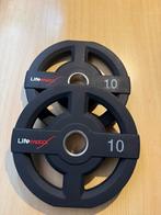 Halterschijven lifemaxx 10kg 50mm 1+1 gratis, Sport en Fitness, Ophalen, Nieuw, Halterschijven