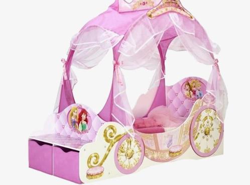 Disney prinsessen koetsbed . (Zie beschrijving), Kinderen en Baby's, Kinderkamer | Bedden, Zo goed als nieuw, Hoogslaper of Stapelbed