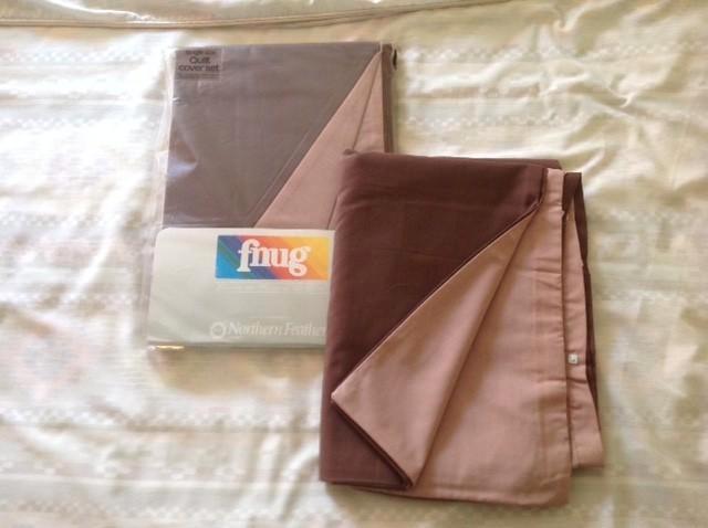 Dekbed overtrek bruin 1 persoons bed met kussen sloop, Huis en Inrichting, Slaapkamer | Beddengoed, Nieuw, Deken of Dekbed, Eenpersoons