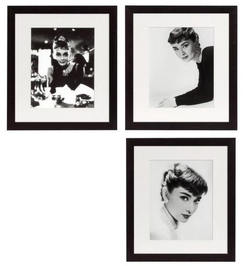 Audrey Hepburn prints SET van 3 van het luxe merk Eichholtz, Maison & Meubles, Accessoires pour la Maison | Peintures, Dessins & Photos