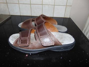 Leren slippers 'Jomos'