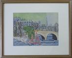 JAN VAERTEN / PARIS / ORIGINEEL WERK / 44x54cm / KADER / SIG, Ophalen of Verzenden