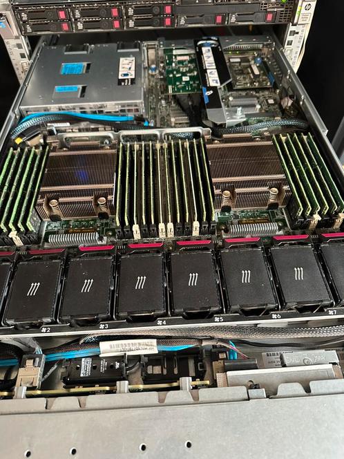 Serveur HP DL-360P gen 8 1U full options et silencieux, Computers en Software, Servers, Zo goed als nieuw, Ophalen of Verzenden