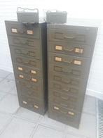 3 armoires industrielle metalique vintage a tiroirs, Enlèvement, Utilisé, Industriel, Métal