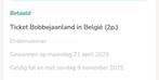 Tickets bobbejaanland, Tickets en Kaartjes
