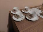 4 Vintage theekoppen en bordjes, Huis en Inrichting, Verzenden, Gebruikt, Kop(pen) en/of Schotel(s)