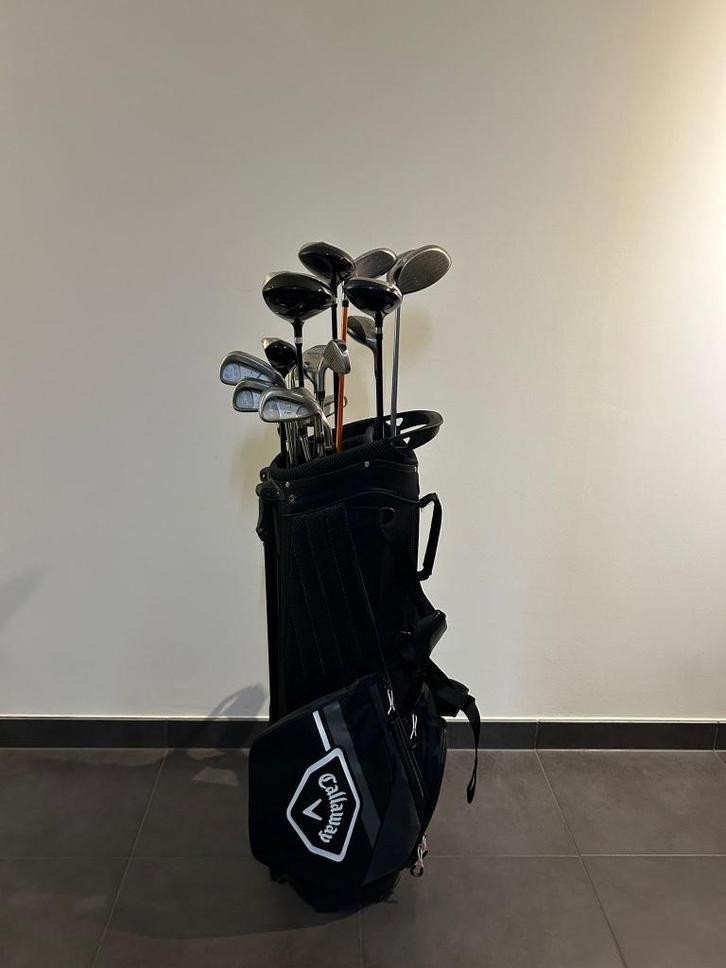 Callaway golfzakken met clubs en drivers (2 stuks), Sport en Fitness, Golf, Gebruikt, Tas, Callaway, Ophalen
