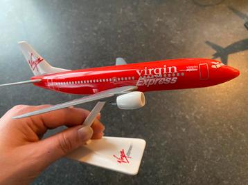 Virgin express vliegtuig schaalmodel 
