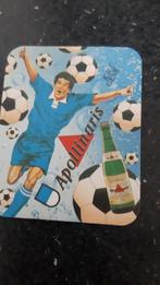 Vintage bierviltje voetbal Apollinaris KRC Genk, Nieuw, Ophalen of Verzenden, Poster, Plaatje of Sticker