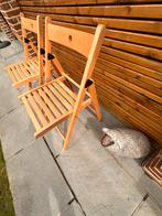 2 chaises pliantes IKEA TERJE, Jardin & Terrasse, Comme neuf, Bois, Enlèvement