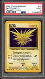 Zapdos Holo [Feuille corrigée] PSA 9 - 15/62 - Fossil 1999, Envoi, Comme neuf, Cartes en vrac, Foil