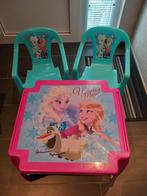 Frozen tafel en 2 stoelen, Kinderen en Baby's, Kinderkamer | Tafels en Stoelen, Ophalen, Zo goed als nieuw, Tafel(s) en Stoel(en)