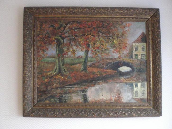 Tableau. Signé: "Frans Staelens". (1899-1952) Vintage, Antiek en Kunst, Kunst | Schilderijen | Klassiek, Ophalen