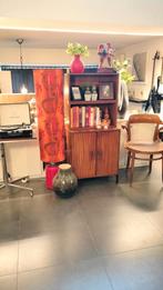 Vintage mid-century teak houten kast, Huis en Inrichting, Ophalen