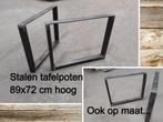 2 nieuwe stalen tafelpoten 89x72 cm - eettafel - OOK OP MAAT, Maison & Meubles, Pièces pour table, Rectangulaire, Modern, 50 à 100 cm