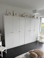 2 kledingkasten met 3 deuren in perfecte staat, wit, Huis en Inrichting, Kasten | Kleerkasten, Ophalen, 100 tot 150 cm, Zo goed als nieuw