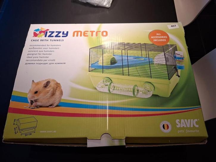 Hamsterkooi SAVIC Izzy Metro, Dieren en Toebehoren, Knaagdieren en Konijnen | Hokken en Kooien, Nieuw, Kooi, Minder dan 60 cm