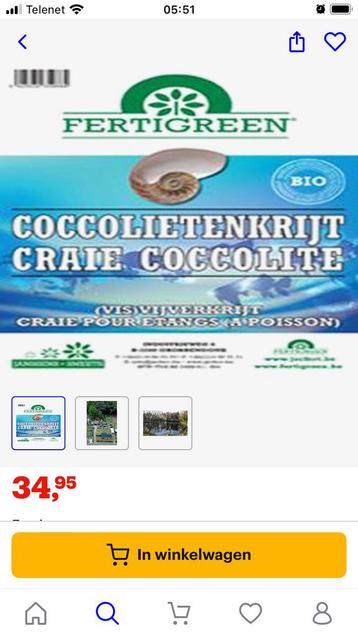 Coccelietenkrijt beschikbaar voor biedingen