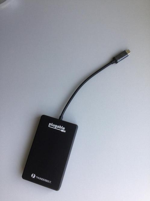 Plugable Thunderbolt 3 externe SSD van 1 TB, Computers en Software, Harde schijven, Gebruikt, Desktop, Extern, SSD, Thunderbolt