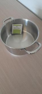 revol kookpot 18cm stainless steel 18/10 (inox), Ophalen of Verzenden, Nieuw, Inox, Keramische plaat