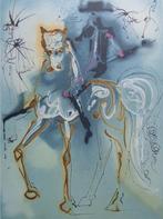 SALVADOR DALI / CHEVAUX DE DALI / KLEURLITHO / 56x36cm, Antiek en Kunst, Ophalen of Verzenden