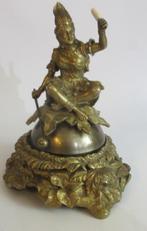 Ancienne cloche de table orientale en bronze Leblanc 1880, Antiquités & Art, Bronze, Envoi