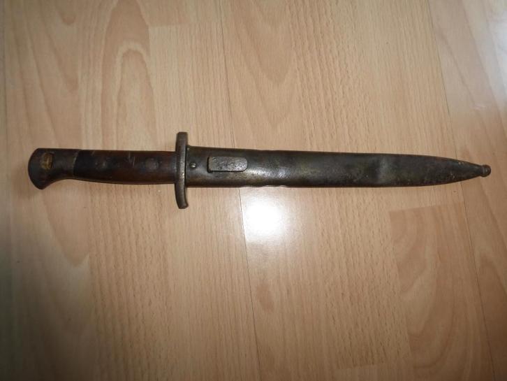 dolk gemaakt van Belgische bajonet M. 1889 hetzelfde nummer, Verzamelen, Militaria | Algemeen, Landmacht, Mes of Dolk, Verzenden