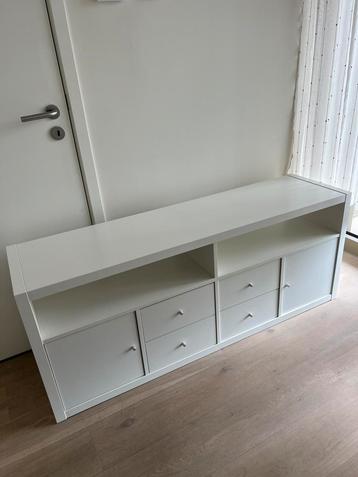 Meuble tv blanc avec rangements inclus (KALLAX), 25 à 50 cm, Moins de 100 cm, Comme neuf, 100 à 150 cm