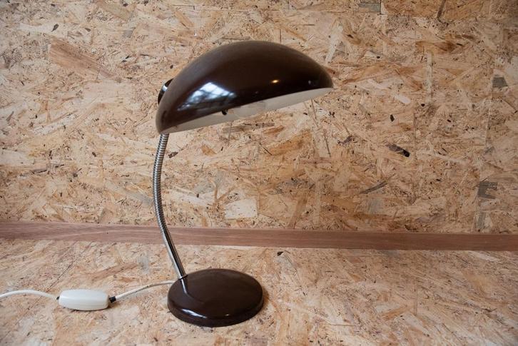 Vintage bureaulamp - jaren 70, Huis en Inrichting, Lampen | Tafellampen, Zo goed als nieuw, Minder dan 50 cm, Metaal, Ophalen