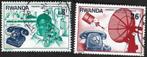 2 Postzegels Rwanda 1976 Eeuwfeest van de telefoon, Ophalen of Verzenden, Overige landen, Gestempeld
